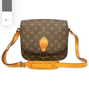 Louis Vuitton monogram LV brown Saint Cloud MM crossbody handbag.